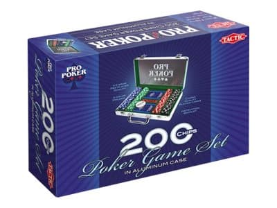Tactic - ProPoker Case 200 Chips - spilltilbehør - kortspill