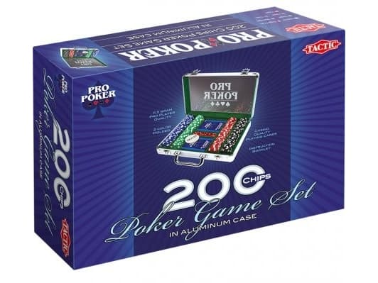 Tactic - ProPoker Case 200 Chips - spilltilbehør - kortspill