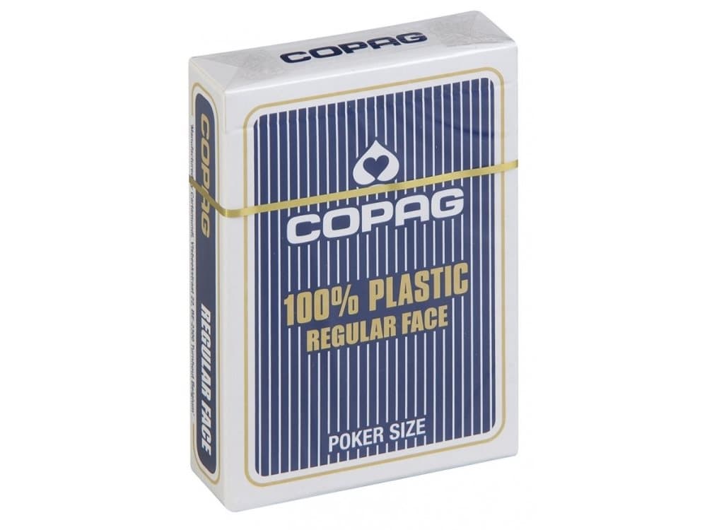 Copag 10.40.01.334 CARTAMUNDI Poker 2 PIP Regular FACE-Mixed Display RED / Blue, Multi