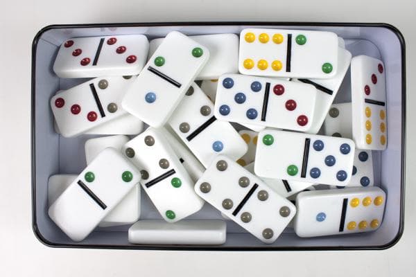 Tactic Domino Double 6 board game