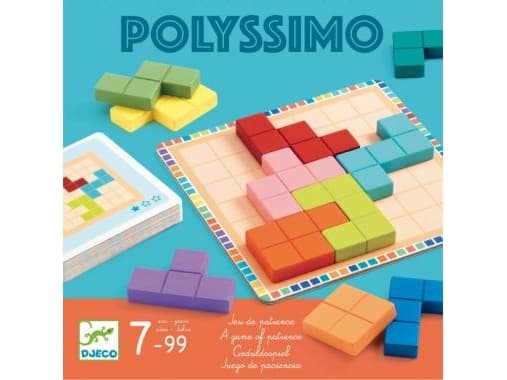 DJECO Polyssimo, Brädspel, Pussel, 7 år, Reseutgåva