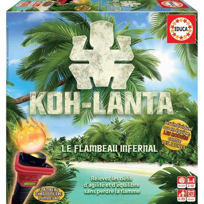 EDUCA Koh-Lanta: Le Flambeau Infernal - Brädspel