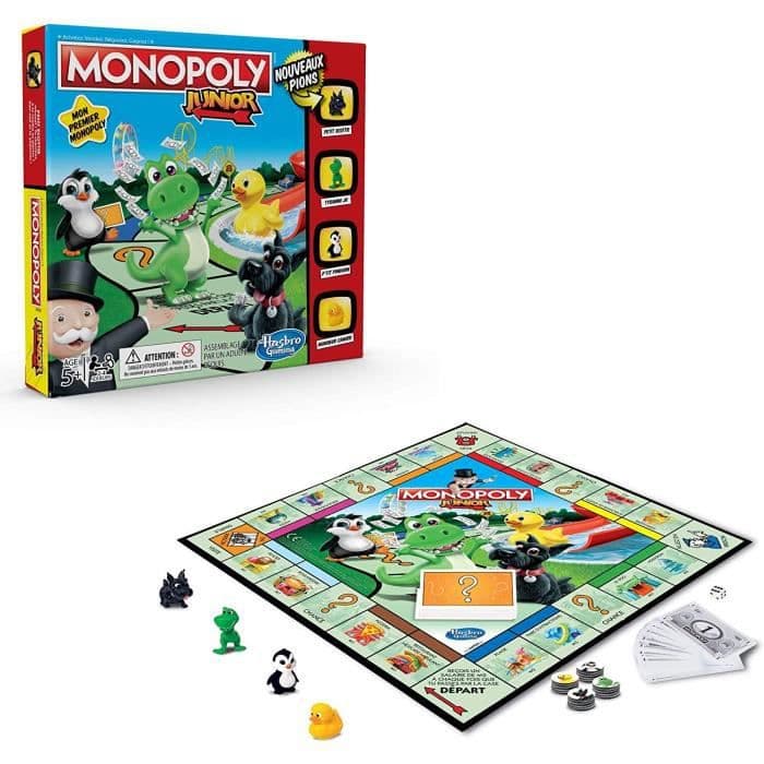 MONOPOLY - Junior, spil til børn - brætspil, brættespil fransk version