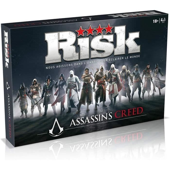 Voitto liikuttaa Risk Assassin's Creed -lautapeliä - ranskankielinen versio