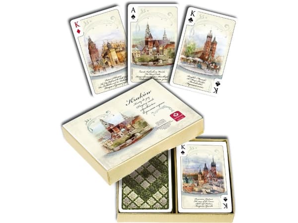 Cartamundi-kort Kraków Akvareller 2 x 55 ark