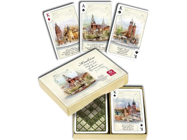 Cartamundi-kort Kraków Akvareller 2 x 55 ark
