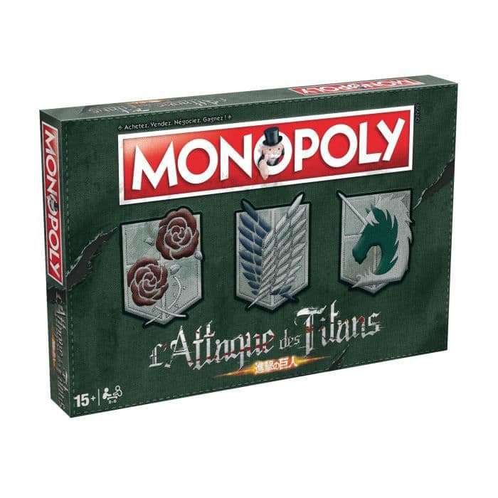 MONOPOLY - Attack of the Titans - Brætspil - Fransk version