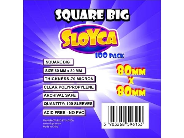 Sloyca T-skjorter Square Big 80x80mm (100 stk) SLOYCA