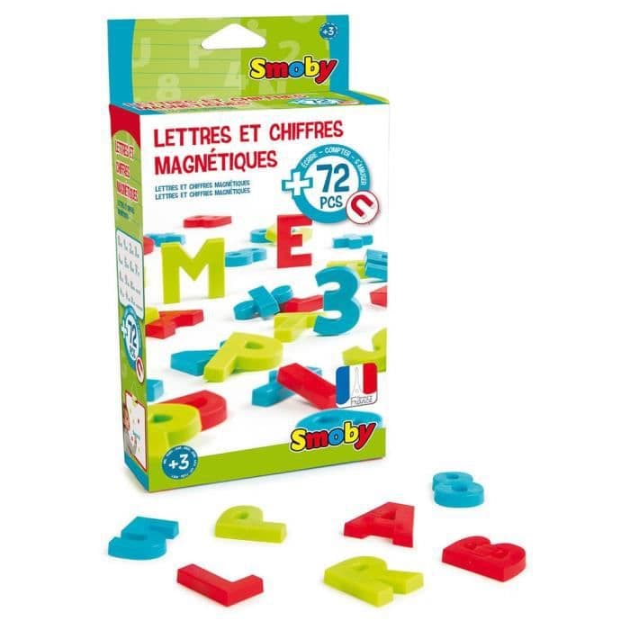 SMOBY 72 Magnetiske breve og numre store bogstaver