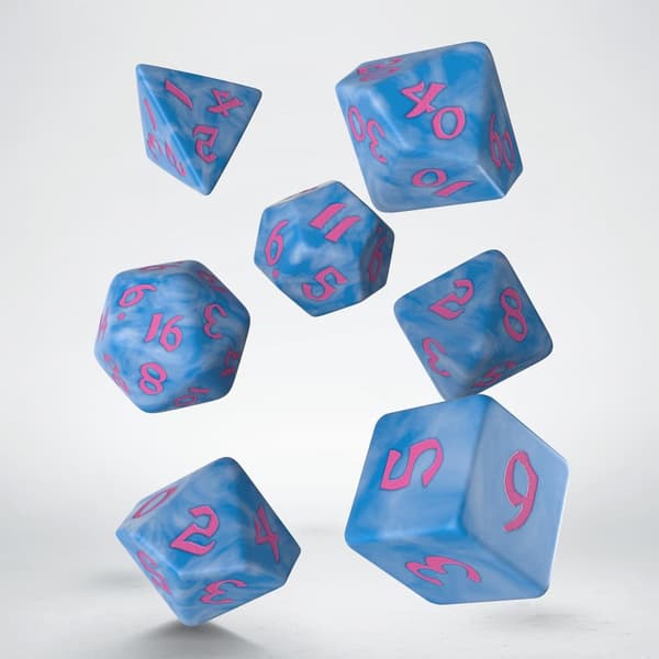 Tärningsset - Classic Runic Glacier & pink (SCLR2G) - Brädspel
