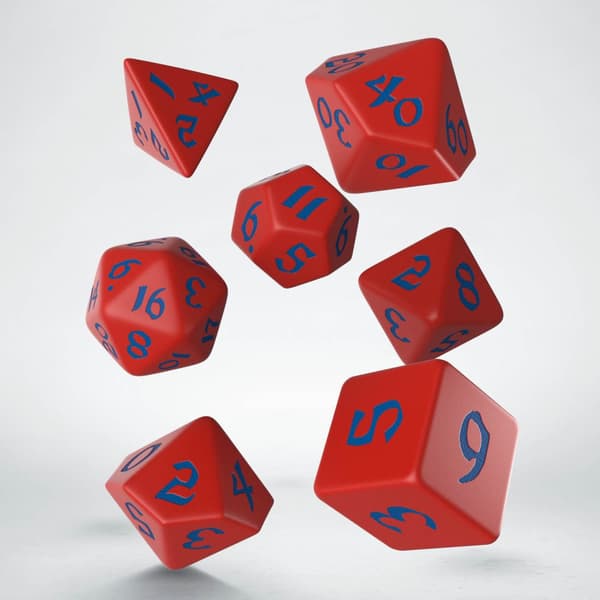 Tärningsset - Classic Runic Red & blue (SCLR2A) - Brädspel