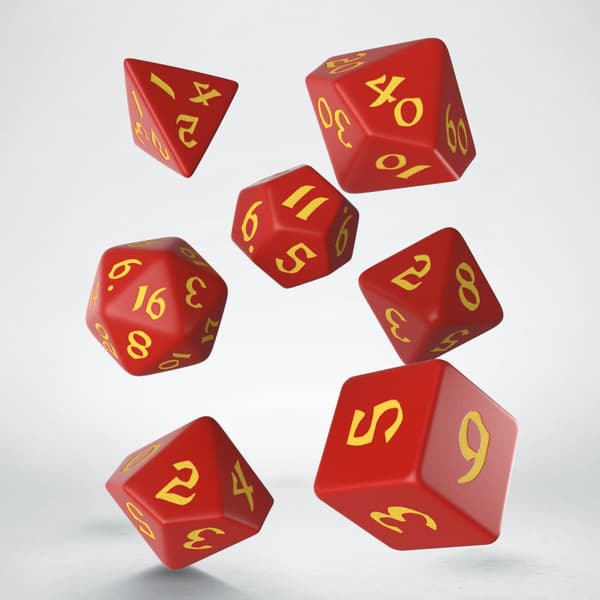 Tärningsset - Classic Runic Red & yellow (SCLR23) - Brädspel