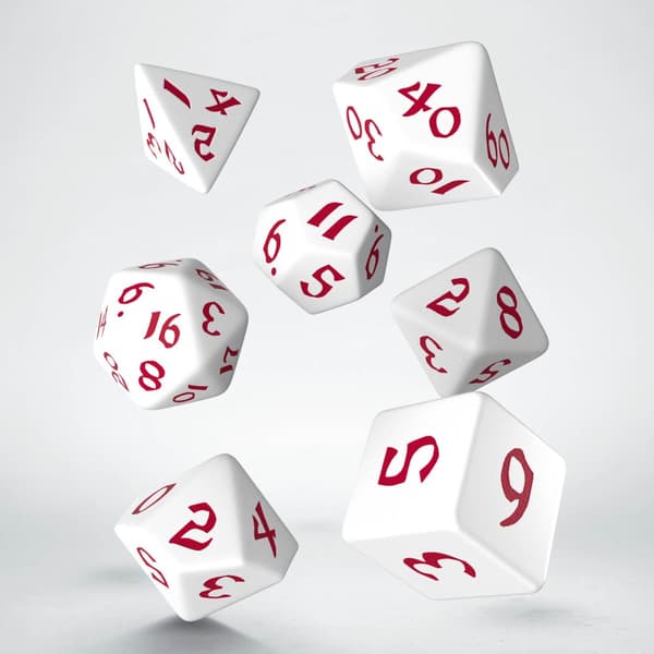 T?rningsset - Classic Runic White & red (SCLR26) - Brettspil