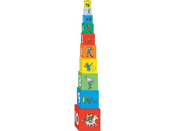Pippi Langstrømpe - Stacking cubes