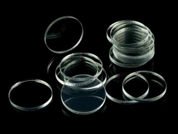 Crafters Crafters figur: akrylbaser - Transparent - Rund 32 mm (15)