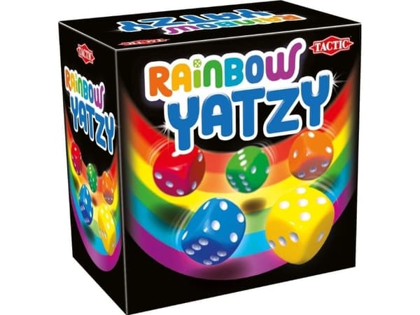 Tactic Rainbow Yatzy, Yatzy, Vuxen och barn, Alla, 6 År, 15 min, 124 mm