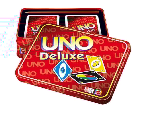 Games UNO Deluxe-kortspel, Kortspel, Kasta kort, 7 År, Familjespel