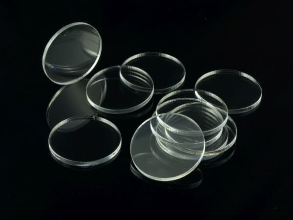 Crafters figur akrylunderlegg - gjennomsiktig - rund 50 mm (10)
