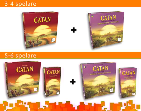 Catan: Handelsmän och Barbarer - 5-6 spelare (Exp.)