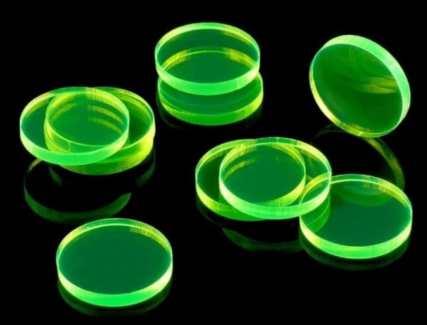 Crafters Crafters: Akryylitussit - läpinäkyvä - Fluo - vihreä (10)