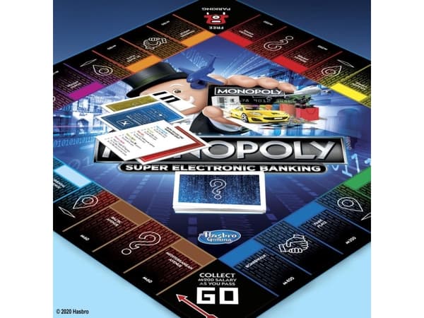 Hasbro Gaming Monopoly Super Electronic Banking, Brettspill, Pedagogisk, 8 år, Familiespill