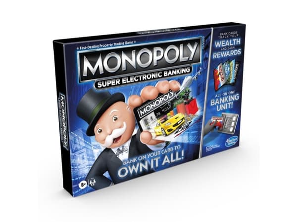 Hasbro Gaming Monopoly Super Electronic Banking, Brettspill, Pedagogisk, 8 år, Familiespill