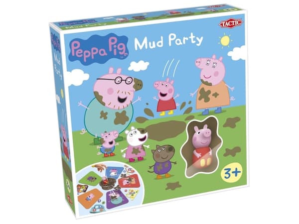 Tactic Peppa Pig Mud Party, Kort Spill, Sjansespill, 3 år, 20 min