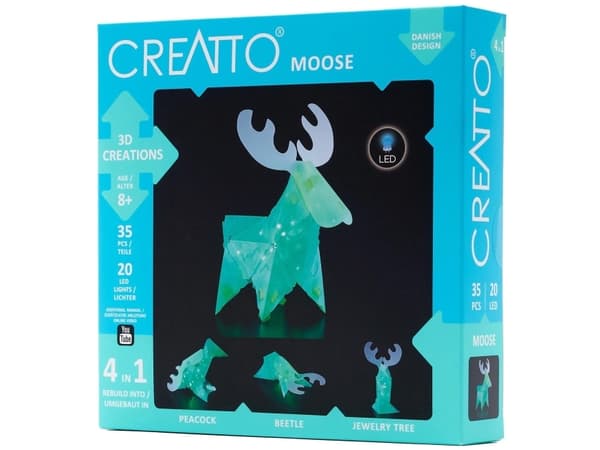 Piatnik Creative Creatto valaisin Luminous Moose and Friends (Hirvi ja ystävät)