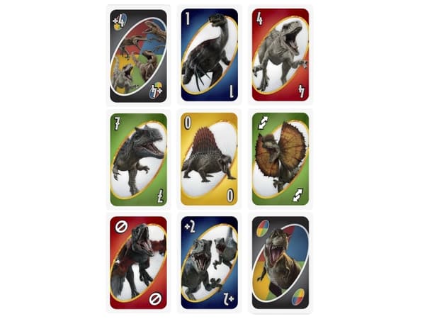 Games UNO Jurassic World Dominion, Kortspel, Kortbytesspel, 7 År