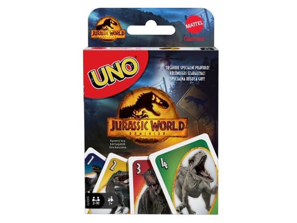 Games UNO Jurassic World Dominion, Kortspel, Kortbytesspel, 7 År