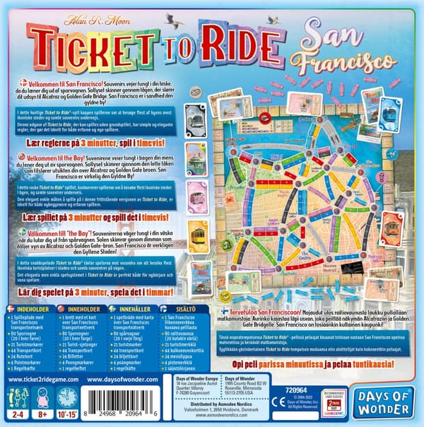 Ticket To Ride San Francisco (SE/FI/NO/DK)