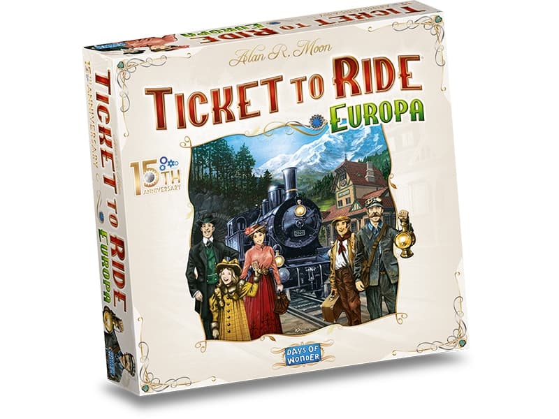 Asmodee Ticket to Ride Europe 15th Anniversary, Board game, Travel