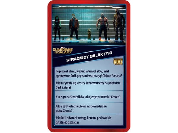 Winning Moves Marvel Strażnicy Galaktyki Quiz Top Trumps 00006 WINNING MOVES