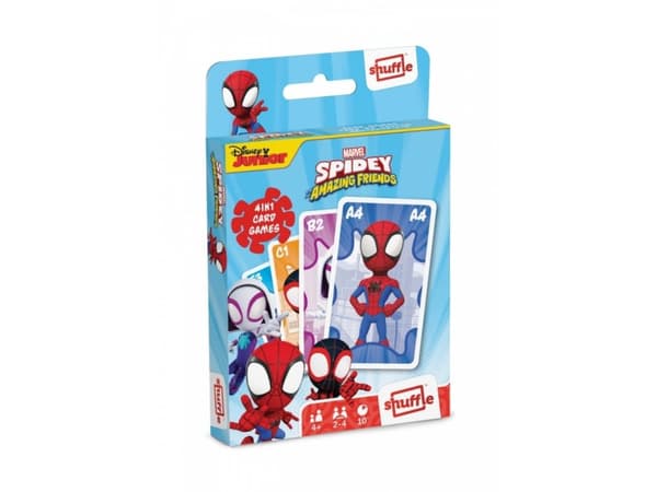 Gra karciana Shuffle Fun 4w1 Marvel Spidey i super-kumple