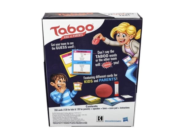Hasbro Taboo Kids vs. Parents, 8 År, Familjespel