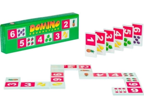 Swede Domino educational numbers and fruits 3+ Swede