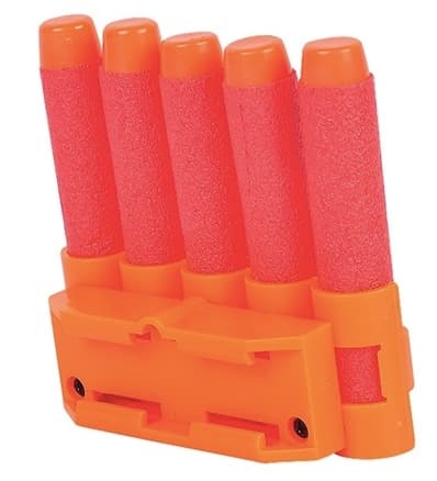 Nerf-lippaaseen, 5 laukausta
