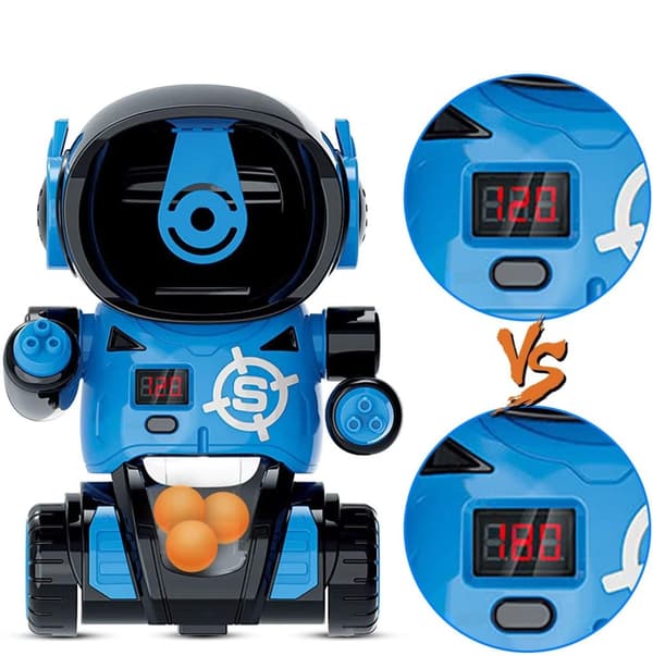 Robot Target Shooting Game med to luftpumpepistoler