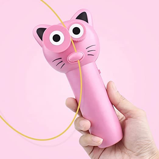 Kastelegetøj i reb til børn (pink)