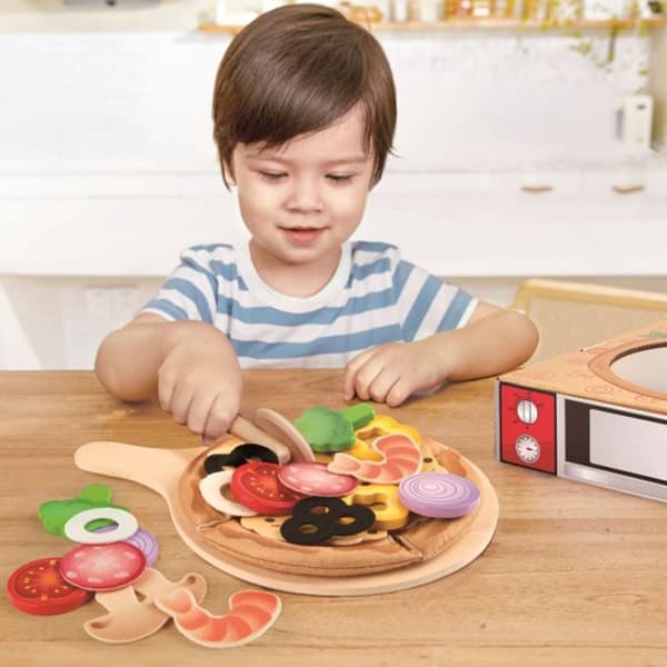 Hape Perfekt pizza-lekesett