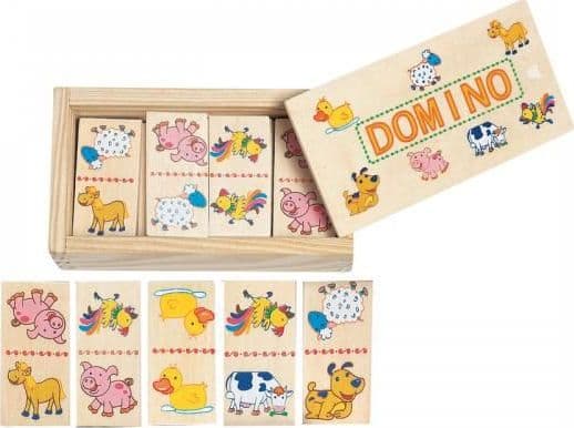 Woody Mini Domino w pudełko - Zwierzątka