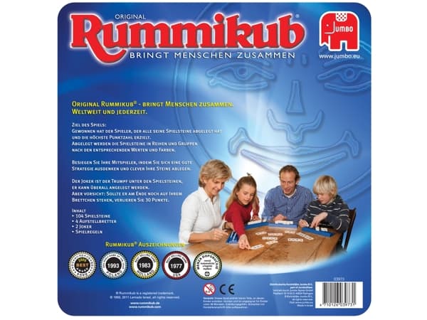 Rummikub 03973, Brettspill, Tile-based, 7 år, Original Edition, 20 min, Familiespill