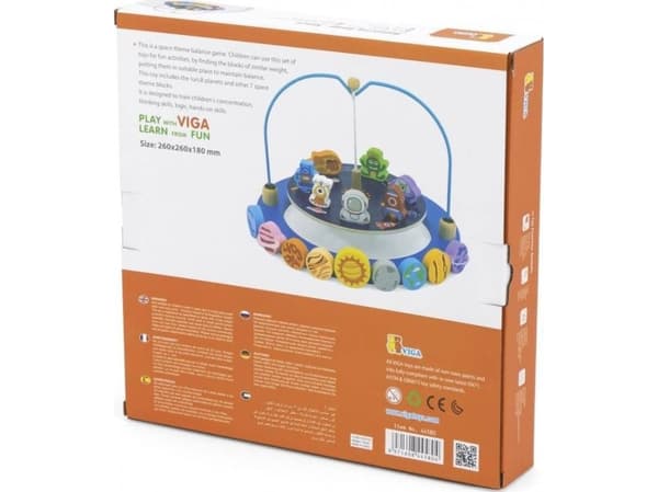 Viga Toys VIGA pedagogisk rombalansespill i tre