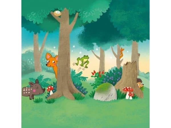 Puzzle Haba peli ensimmäiset pelini - ystävät su metsä