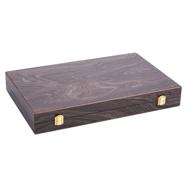 Longfield Backgammon Medium Brown Ebony