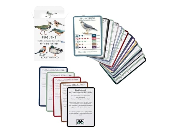 FÅGLAR - KORTSPEL - Varje förpackning innehåller 6 identiska spel
