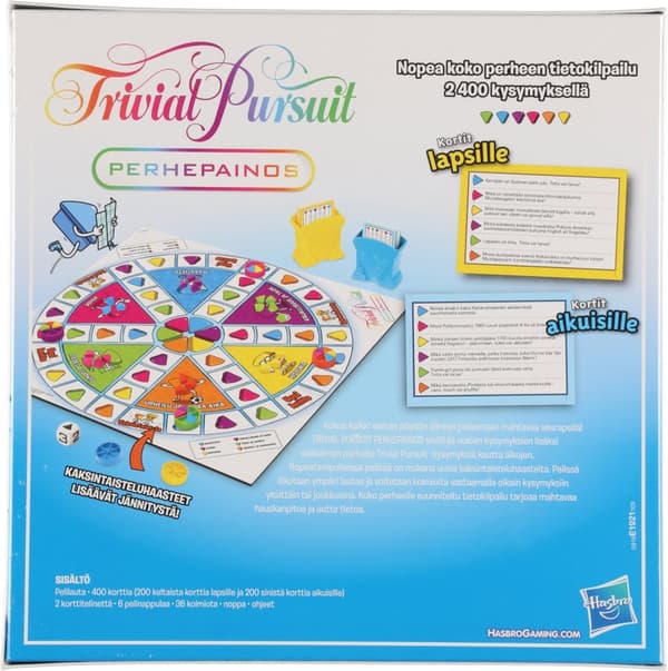 Hasbro Trivial Pursuit Family Edition triviaspel, 2017 FI