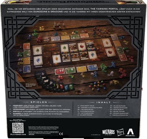 Hasbro Avalon Hill Dungeons and Dragons The Yawning Portal brettspill, EN