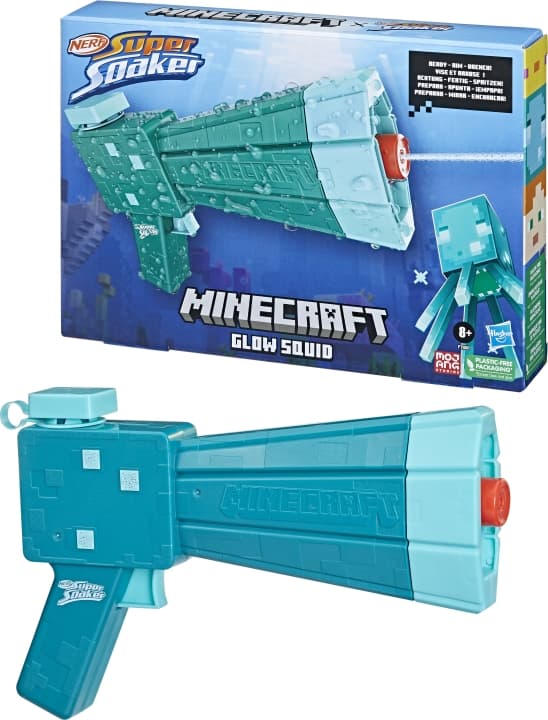 Nerf Minecraft Glow Squid vannpistol