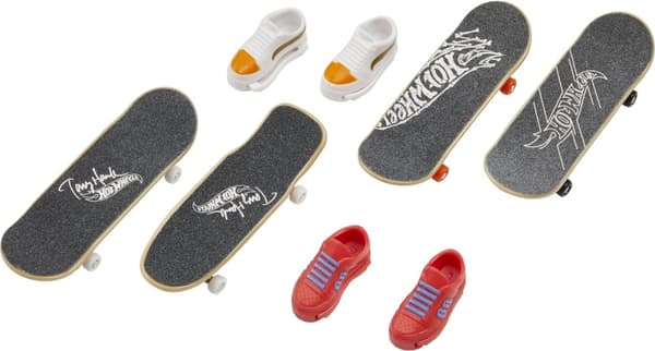 Hot Wheels Skate Gripbräda & Sko - fingerbräda, 4 st